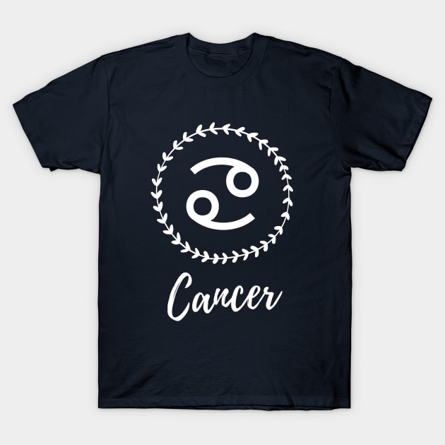 Cancer Zodiac - Astrological Sign T-Shirt by monkeyflip